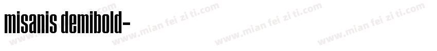 misanis demibold字体转换